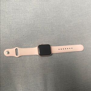 Elegant Pink Smartwatch with Black Display
